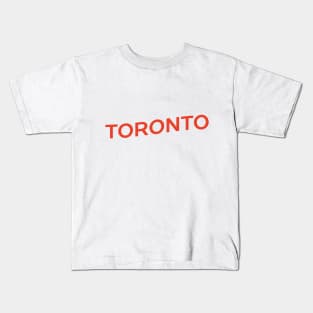 Toronto City Typography Kids T-Shirt